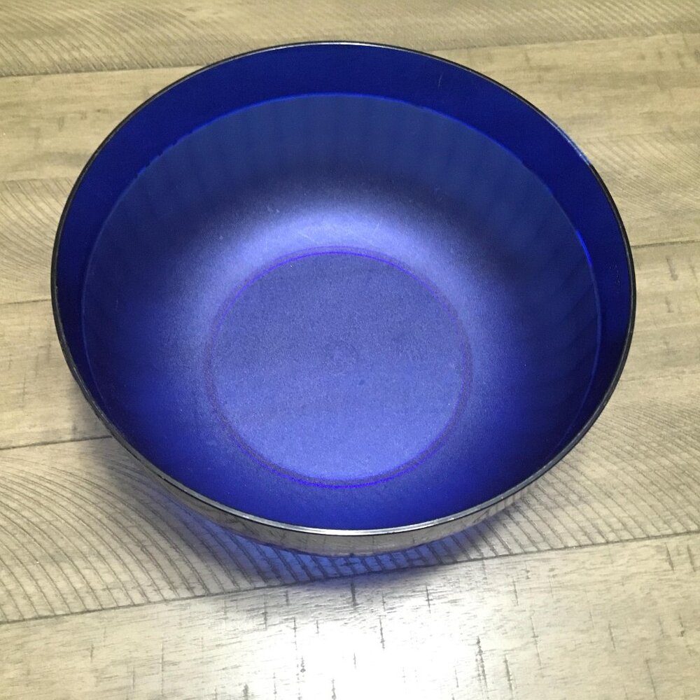 Tupperware Preludio Acrylic Salad Punch Bowl 2105 Blue Popcorn Chips Snacks